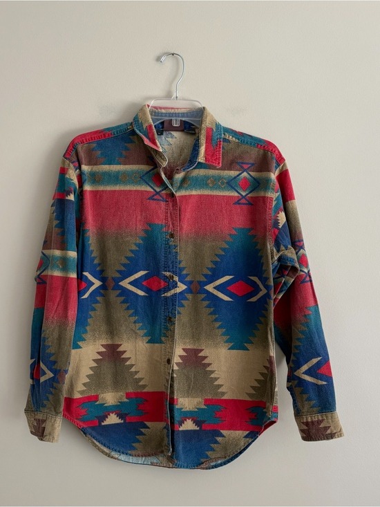 Woolrich Tops - USA Vintage Woolrich Multicolor Southwestern Cotton Shirt Jacket M